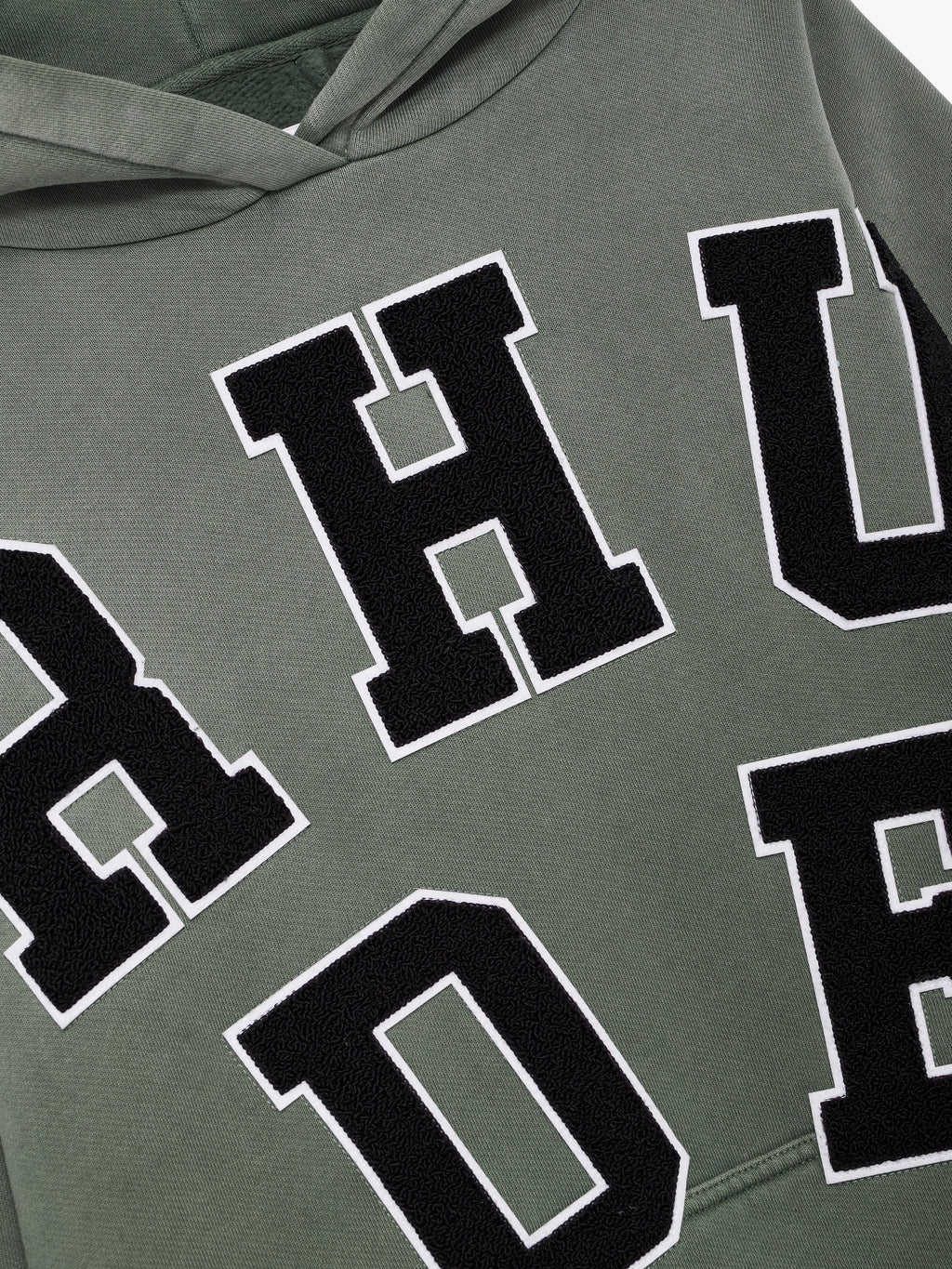RHUDE CHENILLE PATCH LOGO HOODIE
