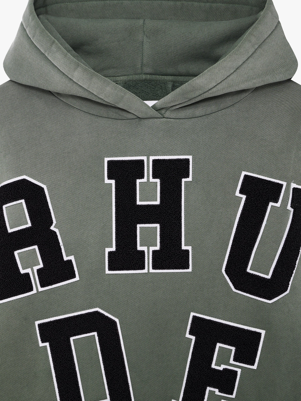 RHUDE CHENILLE PATCH LOGO HOODIE