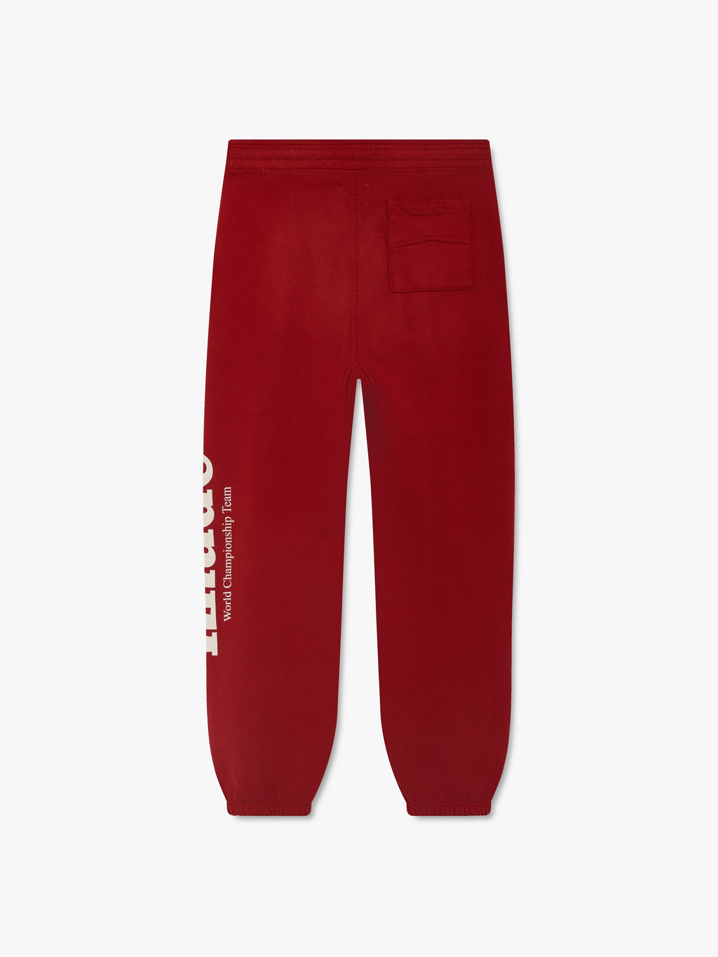 RHUDE DESERT RACING SCRIPT CUFFED SWEATPANT