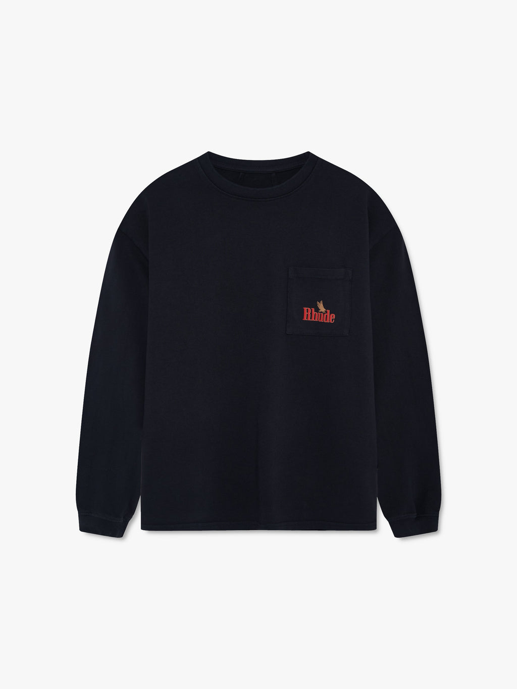 RHUDE AMERICAN SPIRIT LS POCKET TEE